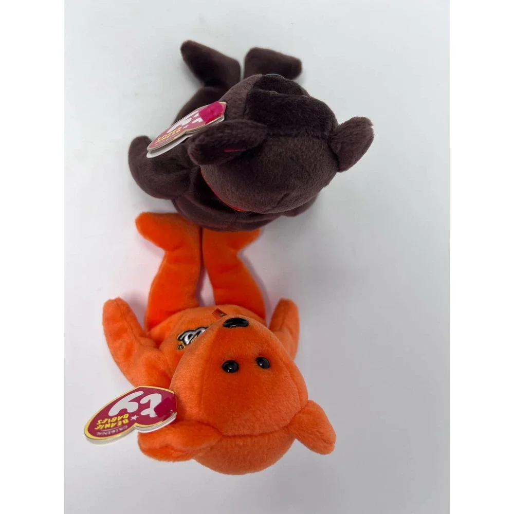 Ty Beanie Babies 2007 Coco Presley Elvis Reese's Brown Orange Bears 8‎ 1/2